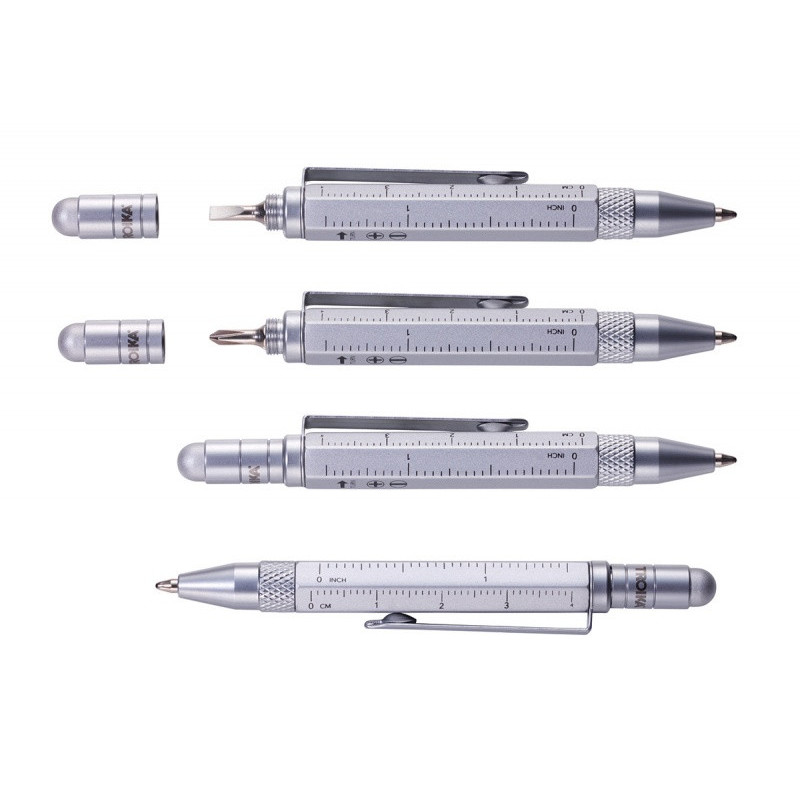 Długopis wielozadaniowy TROIKA Construction Liliput, czarny mat