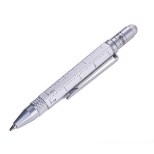 Długopis wielozadaniowy TROIKA Construction Liliput, srebrny