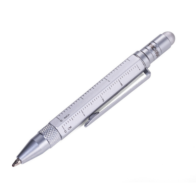 Długopis wielozadaniowy TROIKA Construction Liliput, srebrny