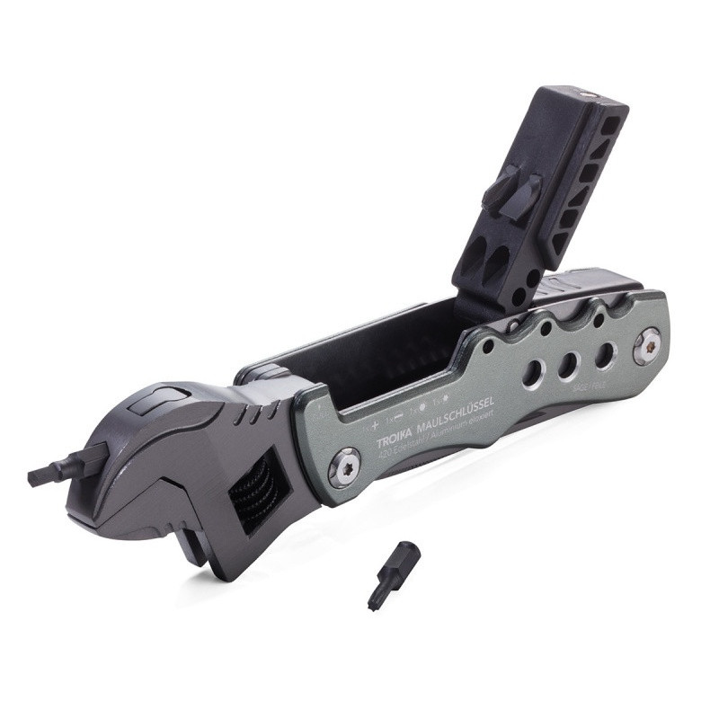 Narzędzie wielofunkcyjne TROIKA Maulschlussel, 12 funkcji, szary
