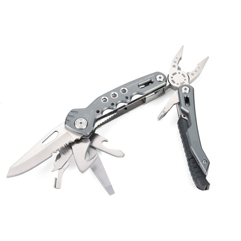 Narzędzie wielofunkcyjne TROIKA Fire Tool, 14 funkcji, szary