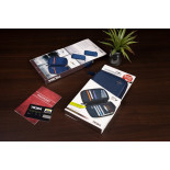 Etui na dokumenty TROIKA Safe Flight, na suwak, niebieskie