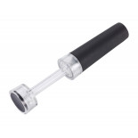 Zestaw do wina TROIKA Weinprobe, korkociąg + nożyk + zatyczka, czarny