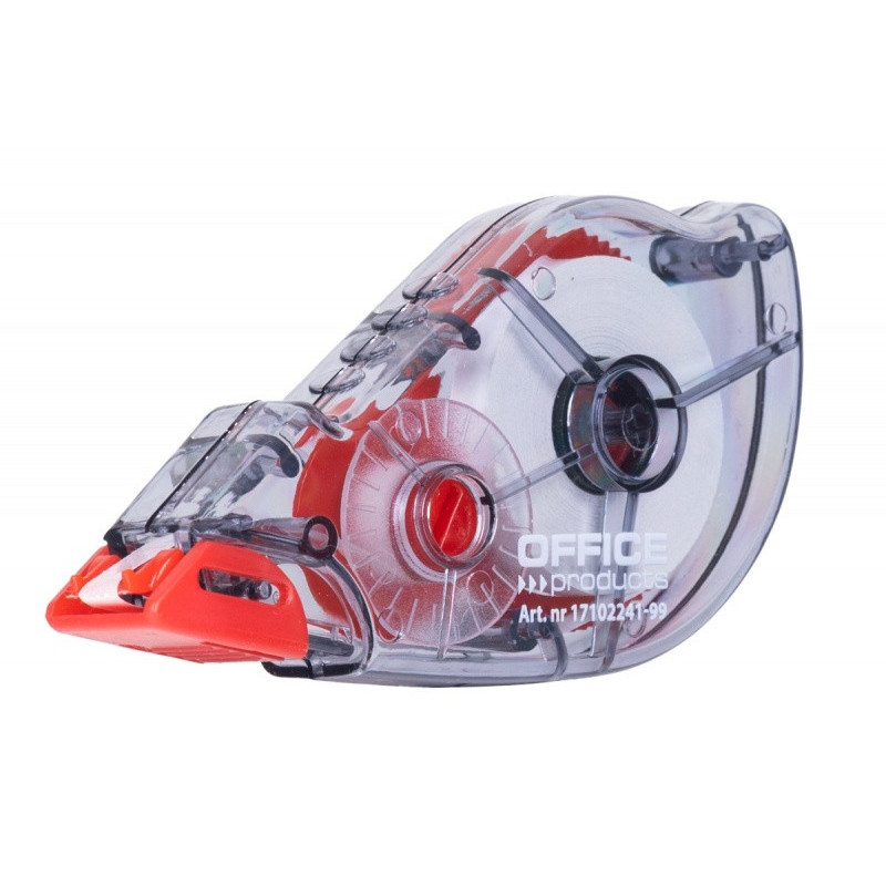 Korektor w taśmie OFFICE PRODUCTS, myszka, z mech. zabezpieczającym taśmę, 5mm x 12m, zawieszka