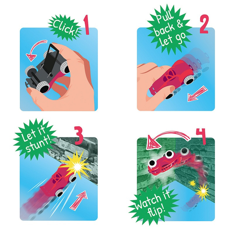 Samochodzik kaskaderski TRENDHAUS T, mix kolorów