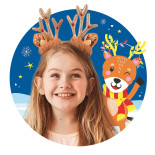 Opaska TRENDHAUS MM SF, reniferek, mix kolorów