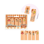 Karteczki samoprzylepne TRENDHAUS CP HL-5, z kapibarą, 5×30kart., mix kolorów