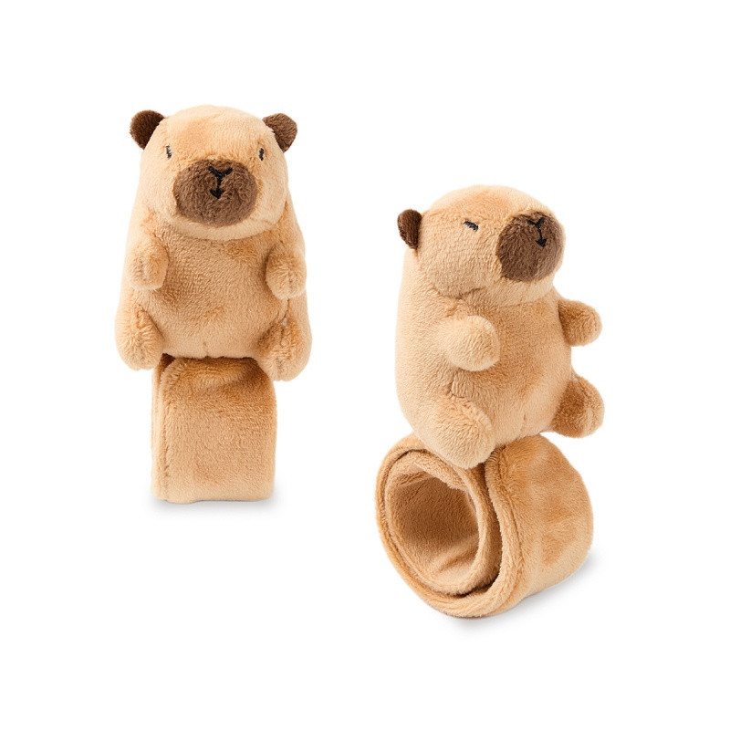 Bransoletka TRENDHAUS CP HL-5, Snap-it, pluszowa kapibara, brązowa