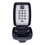 Skrytka na klucze DONAU TECH, z zamkiem cyfrowym, 115x95x40 mm, czarno-srebrna