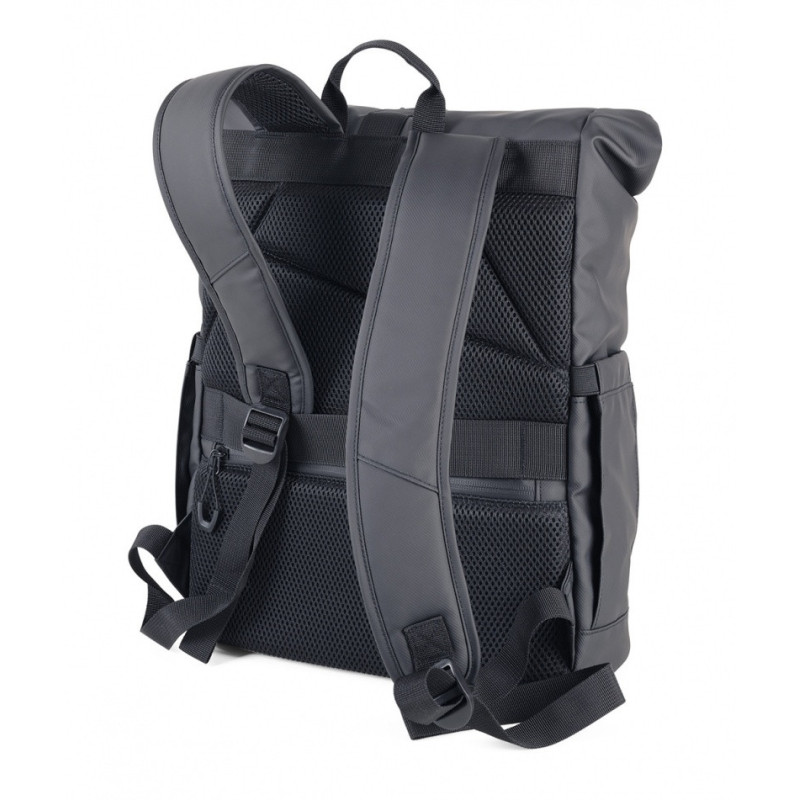 Plecak rolowany TROIKA Black Roll Top, czarny