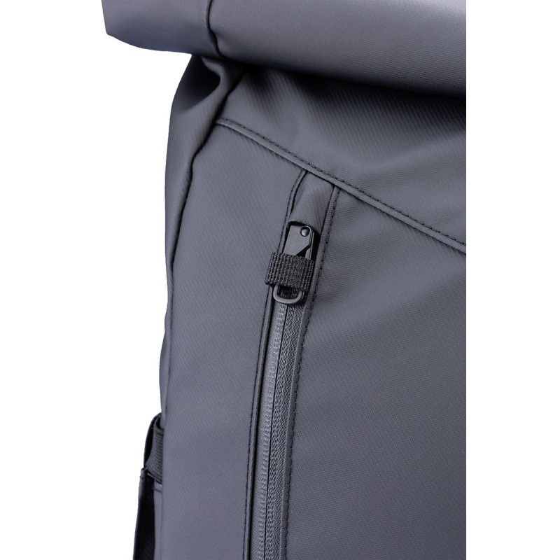 Plecak rolowany TROIKA Black Roll Top, czarny