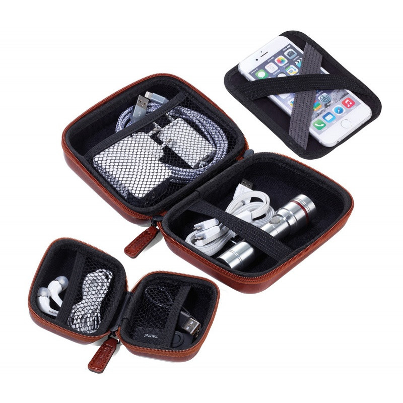 Zestaw etui TROIKA Onpack, 2 szt., brązowe