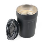 Kubek termiczny TROIKA Cup-uccino, 300ml, stalowy, czarny