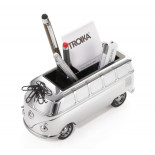 Przybornik na biurko TROIKA Forever T1, VW Camper, chromowany, szary