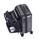 Walizka TROIKA 36 Hours Trolley, poliwęglan, szara