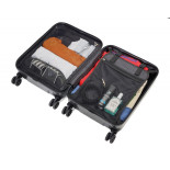 Walizka TROIKA 36 Hours Trolley, poliwęglan, szara