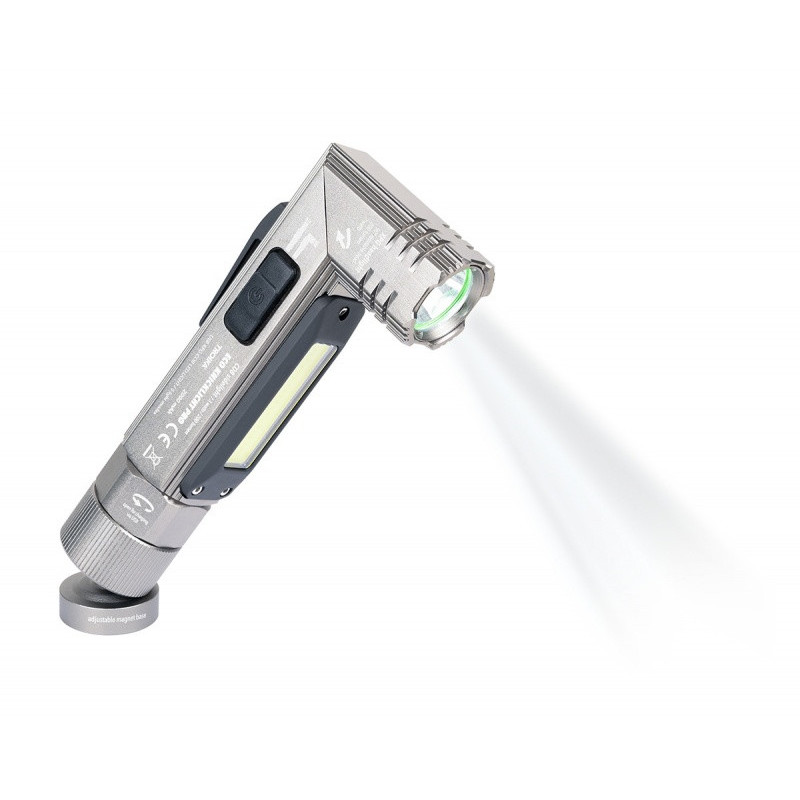 Latarka TROIKA Eco Knicklicht Pro, LED, 5 funkcji, szara