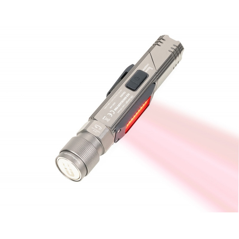 Latarka TROIKA Eco Knicklicht Pro, LED, 5 funkcji, szara