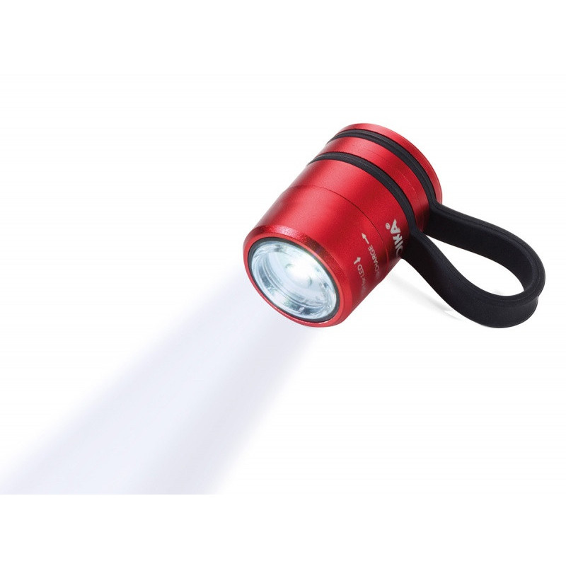 Latarka TROIKA Eco Run, z magnesem, LED, czerwona