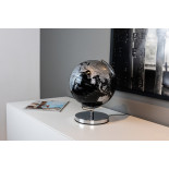 Globus TROIKA Terra Light, śr. 25cm, metalowa podstawa, czarno-srebrny