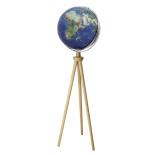 Globus TROIKA Sputnik, na stojaku, śr. 43cm, wys. 1,40m, niebiesko-zielony