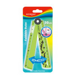 Cyrkola KEYROAD, linijka 15-30cm + kątomierz + cyrkiel w jednym, zawieszka, mix kolorów