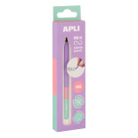 Ołówek wieczny APLI Infinite Tricolor, HB, 1 szt., pudełko kartonowe z zawieszką, fioletowy