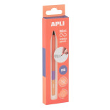 Ołówek wieczny APLI Infinite Tricolor, HB, 1 szt., pudełko kartonowe z zawieszką, pomarańczowy