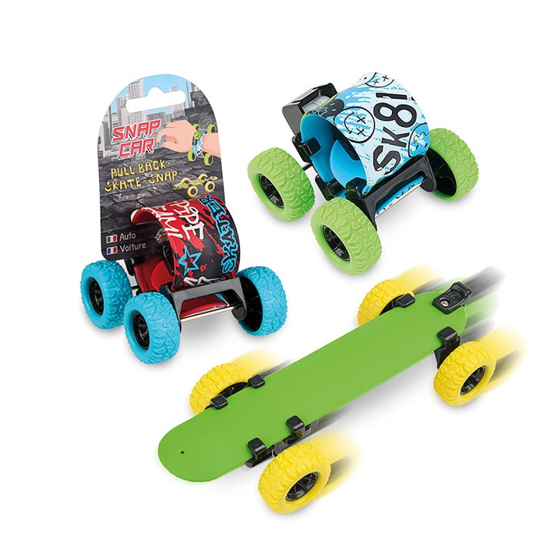 Speed samochodzik bransoletka i deskorolka TRENDHAUS SA, 3w1, mix kolorów