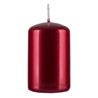 Świeca słupek DONAU HOME Adwent Lakier, 50x80mm, 4 szt., czerwony połysk