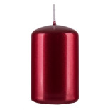 Świeca słupek DONAU HOME Adwent Lakier, 50x80mm, 4 szt., czerwony połysk