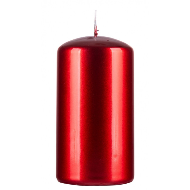 Świeca słupek DONAU HOME Aurora, 60x115mm, rubin