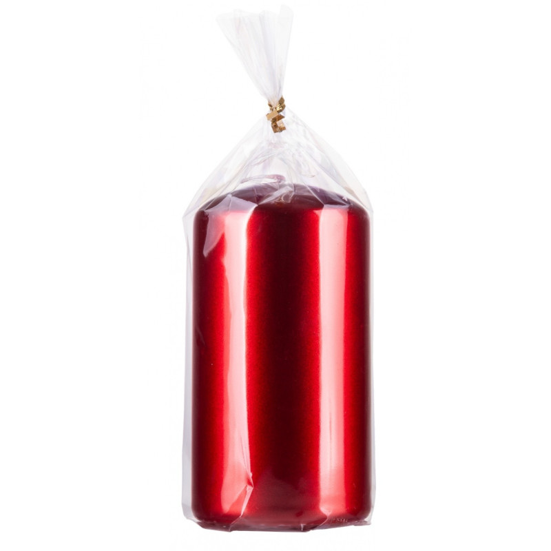 Świeca słupek DONAU HOME Aurora, 60x115mm, rubin