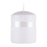 Świeca słupek DONAU HOME Milo, 70x90mm, biały perła