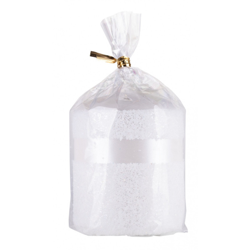 Świeca słupek DONAU HOME Milo, 70x90mm, biały perła