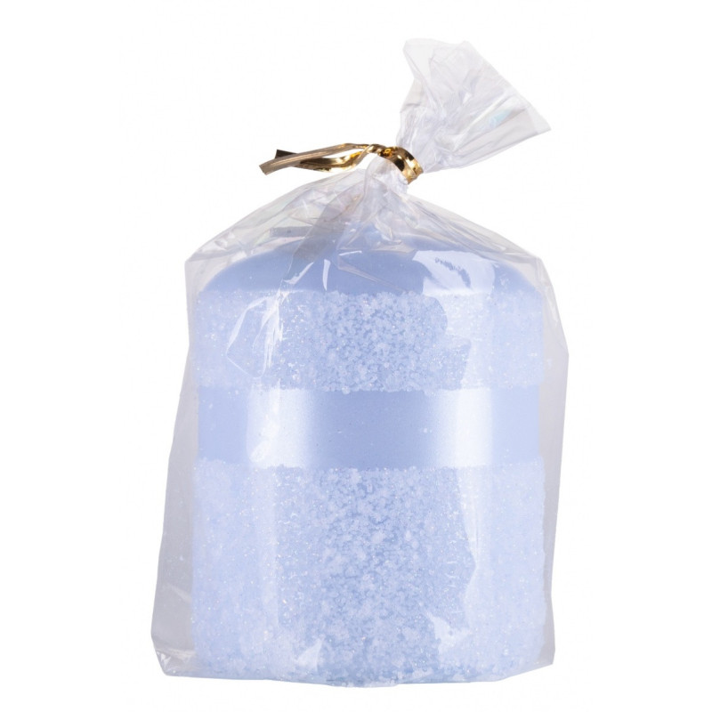 Świeca słupek DONAU HOME Milo, 70x90mm, błękit perła