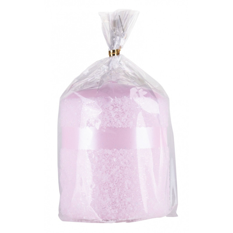 Świeca słupek DONAU HOME Milo, 70x90mm, róż perła