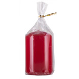 Świeca słupek DONAU HOME Standard Gloss, 50x80mm, czerwony