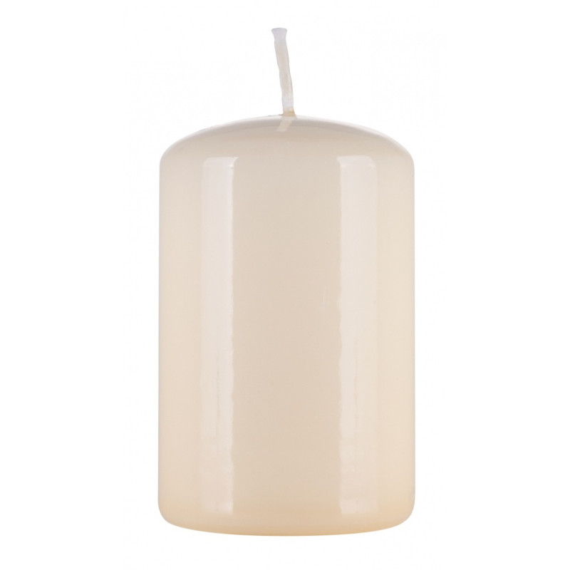 Świeca słupek DONAU HOME Standard Gloss, 50x80mm, kremowy