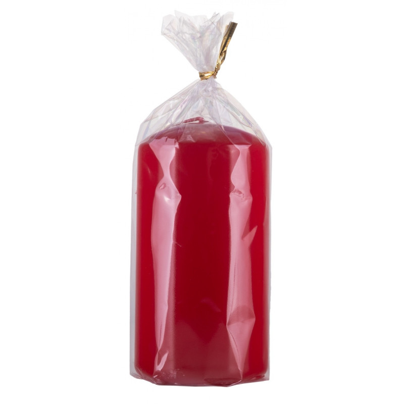 Świeca słupek DONAU HOME Standard Gloss, 60x115mm, czerwony