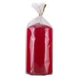 Świeca słupek DONAU HOME Standard Gloss, 60x115mm, czerwony