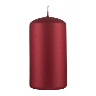 Świeca słupek DONAU HOME Standard Lakier, 60x115mm, czerwony metaliczny mat