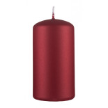 Świeca słupek DONAU HOME Standard Lakier, 60x115mm, czerwony metaliczny mat