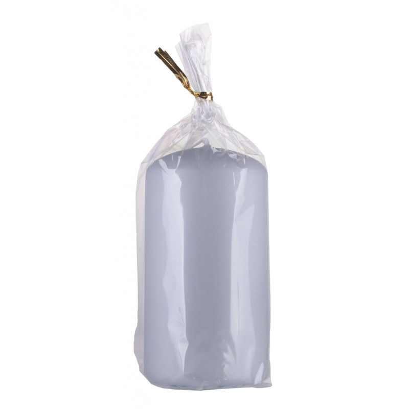 Świeca słupek DONAU HOME Standard Lakier, 60x115mm, jasny szary metaliczny mat