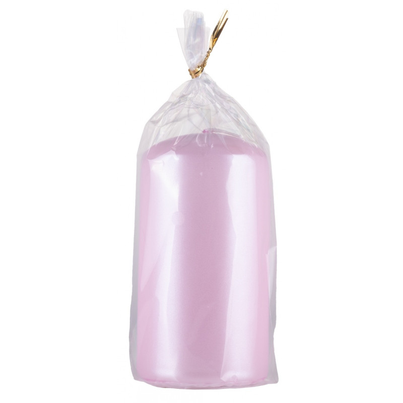 Świeca słupek DONAU HOME Standard Lakier, 60x115mm, różowy perła