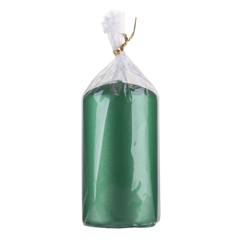 Świeca słupek DONAU HOME Standard Lakier, 60x115mm, zielony metaliczny mat