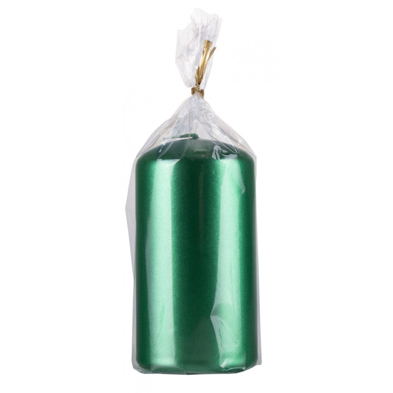 Świeca słupek DONAU HOME Standard Lakier, 60x115mm, zielony metaliczny połysk