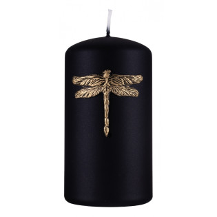 Świeca słupek DONAU HOME Ważka, 70x130mm, czarny