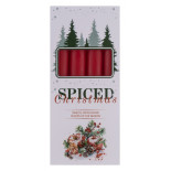 Świeca stołowa DONAU HOME Spiced Christmas, 20x170mm, 4 szt., jabłko z cynamonem, czerwony