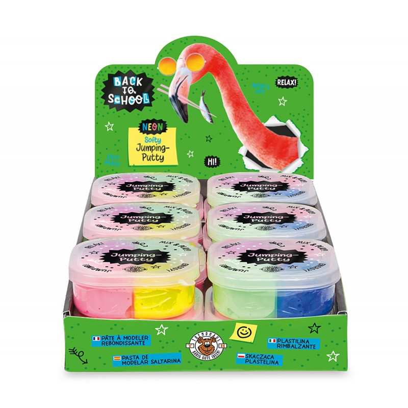 Skacząca plastelina TRENDHAUS BTS, zestaw 4 szt., mix kolorów